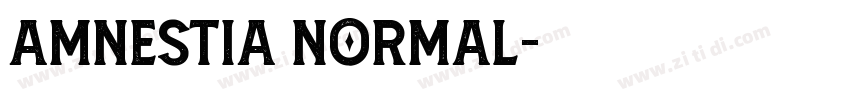Amnestia Normal字体转换 Amnestia Normal字体转换